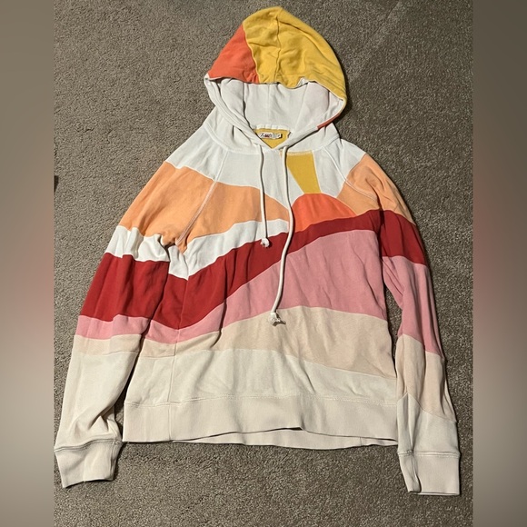 Faherty Soleil Cotton Hoodie in Canyon Lands - Size Small - Picture 6 of 6